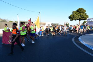 DSC 7654 - Más de 600 peregrinos se unen a la Peregrinación Juvenil de la Hermandad del Cristo de la Luz