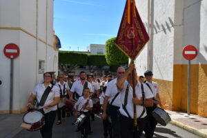 DSC 8214 - Entrada del estandarte y ofrenda floral al Santo Cristo de la Luz en Dalías