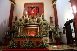 DSC 8803 1 - Entrada del estandarte y ofrenda floral al Santo Cristo de la Luz en Dalías