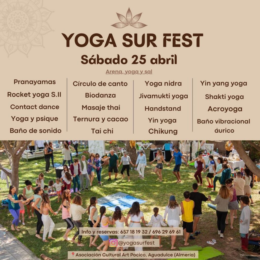 WhatsApp Image 2026 03 19 at 10.58.12 - 'Arena, Yoga y Sal' en la II edición del YogaSur Fest que se celebrará en Aguadulce este abril