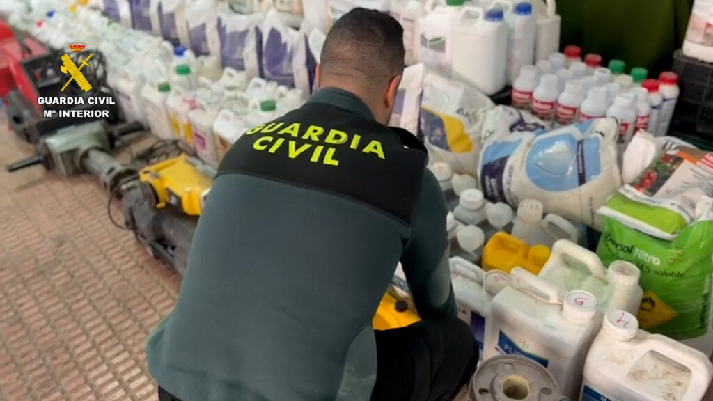 op rosan almeria editada foto 03 - Desarticulan una banda especializada en robos en explotaciones agrícolas del Poniente e investigan a quienes compraban sus productos