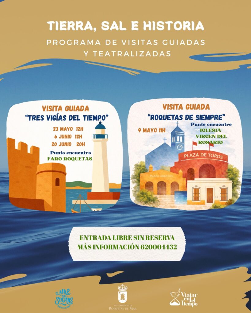 programa visitas guiadas 2 - ‘Tierra, Sal e Historia’, un programa de visitas guiadas y teatralizadas para descubrir Roquetas de Mar