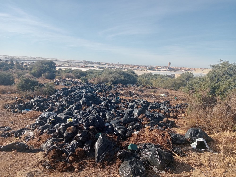 zoomfotonoticia 38871 - La Policía Local de Vícar interviene una furgoneta cargada con 62 sacos de restos de un cultivo de marihuana