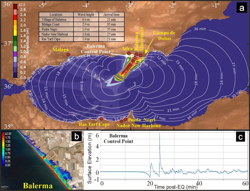 mapa balerma - Balerma, Almerimar y Adra, los puntos más vulnerables ante un posible tsunami en el Mediterráneo