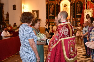 DSC 0201 - El doctor de la Selección Española Claudio Vázquez inaugura la ofrenda de nardos al Cristo de la Luz