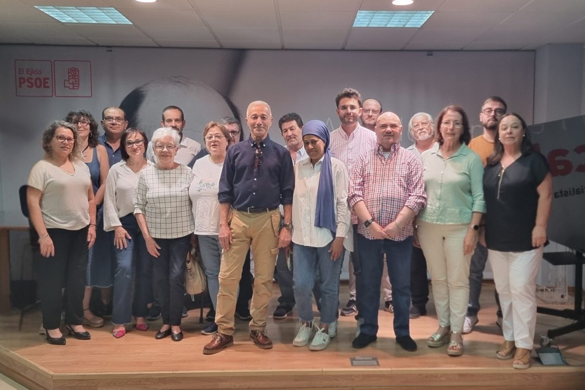Ejecutiva Municipal del PSOE El Ejido, tras su configuración en mayo de 2025