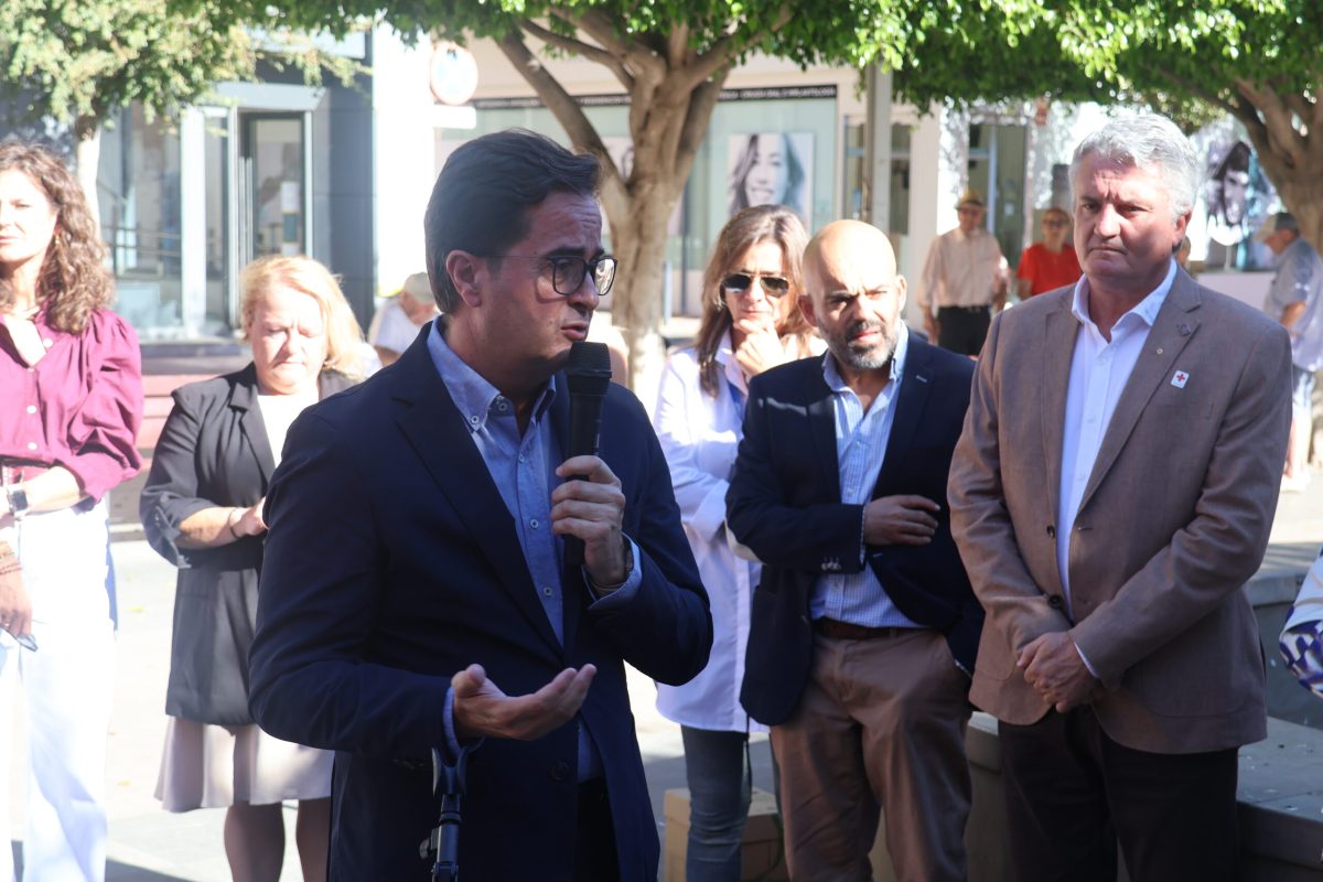 Francisco Góngora durante el acto