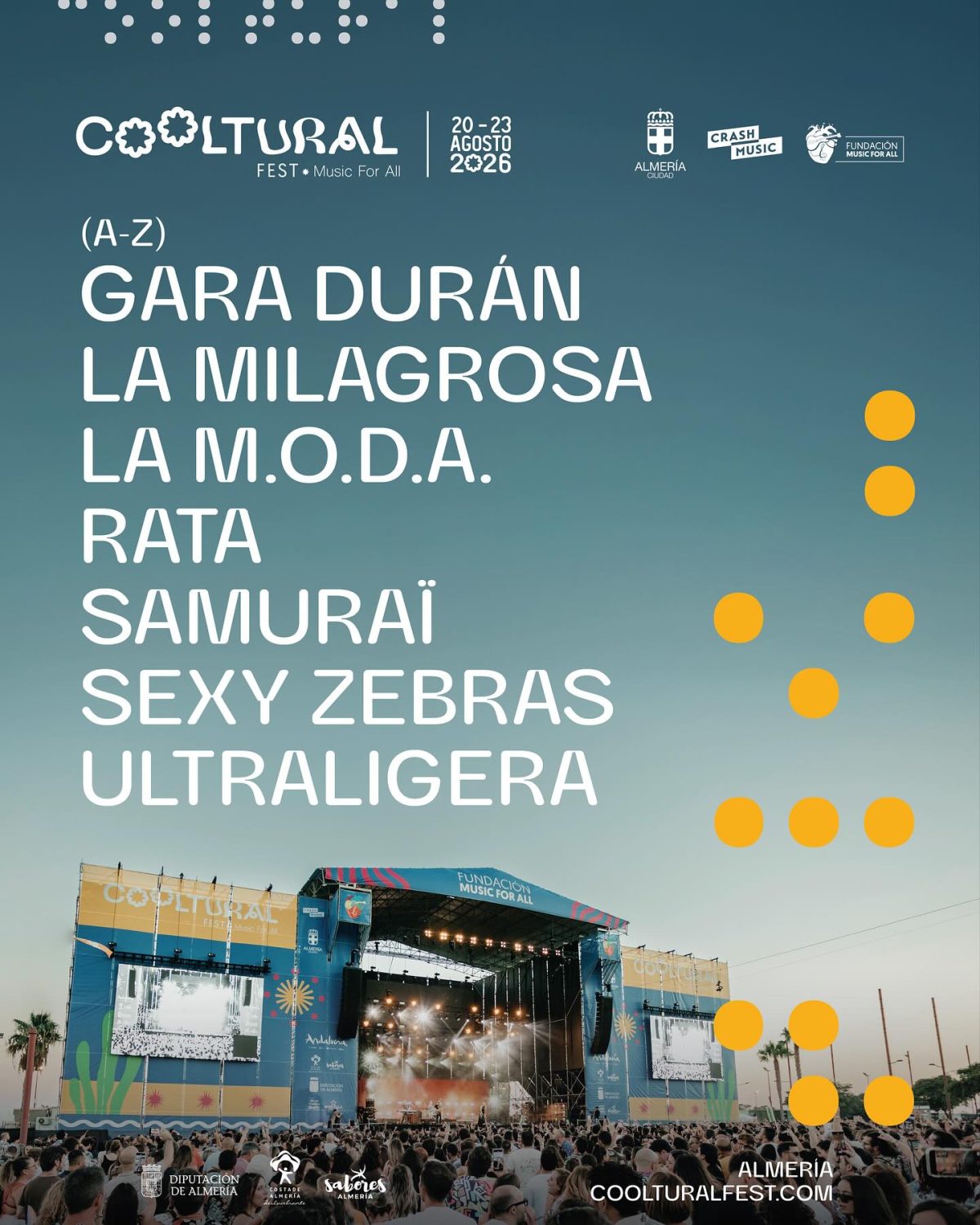 Cartel del primer avance del Cooltural Fest 2026