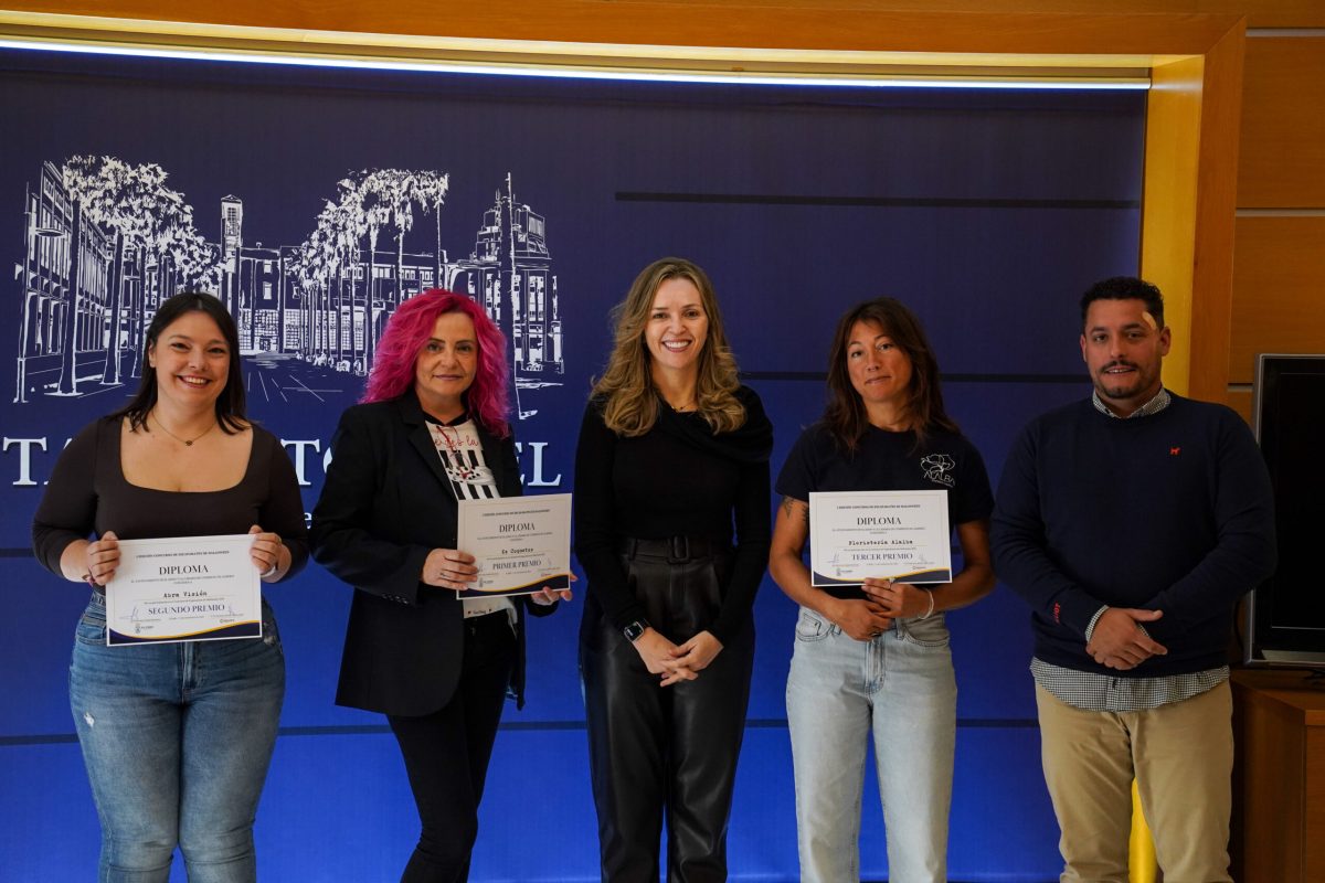 Los ganadores del concurso en el Ayuntamiento de El Ejido