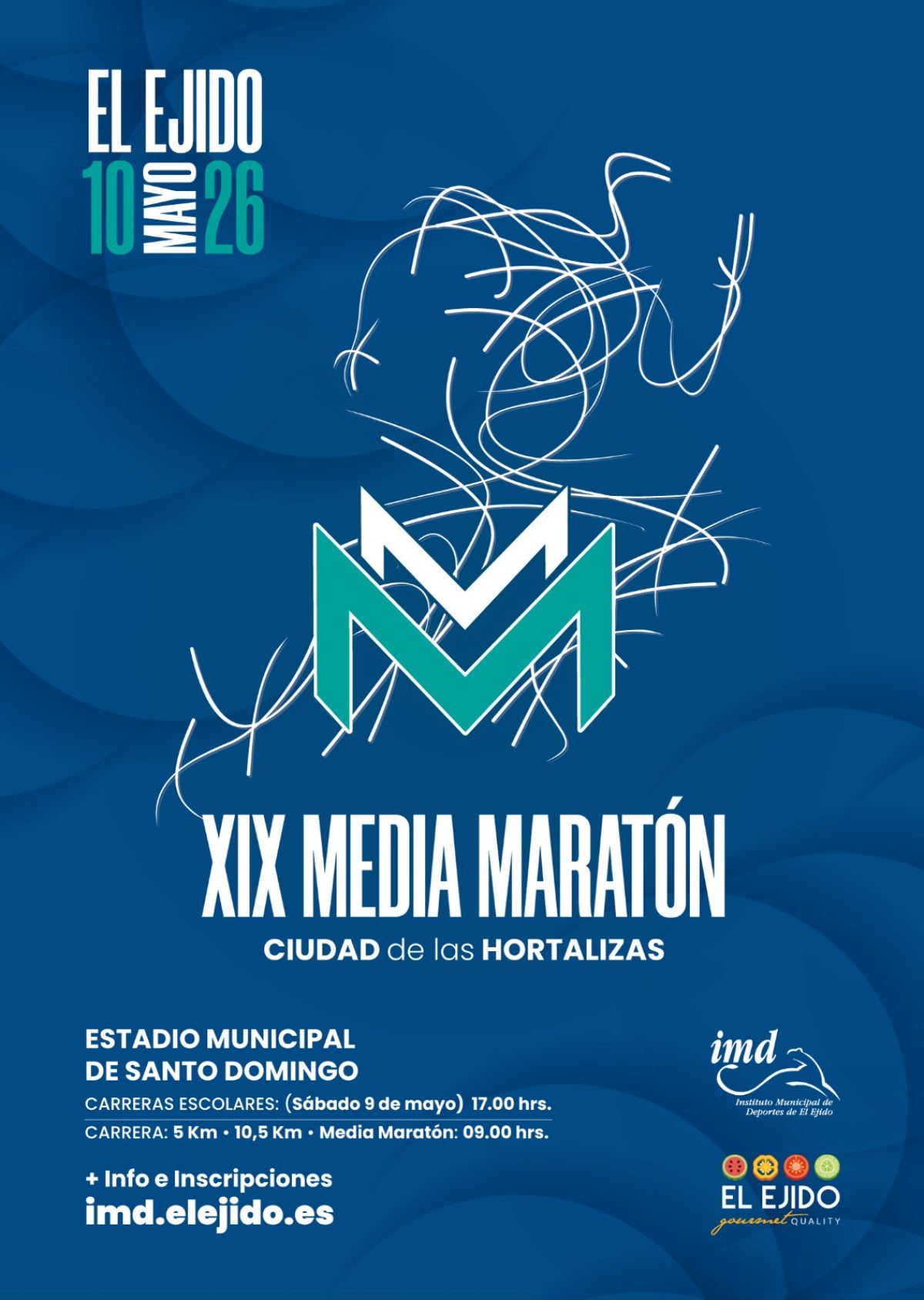 Cartel de la Media Maratón de El Ejido