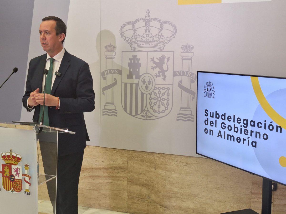 El subdelegado del Gobierno, José María Martín, en la rueda de prensa este jueves