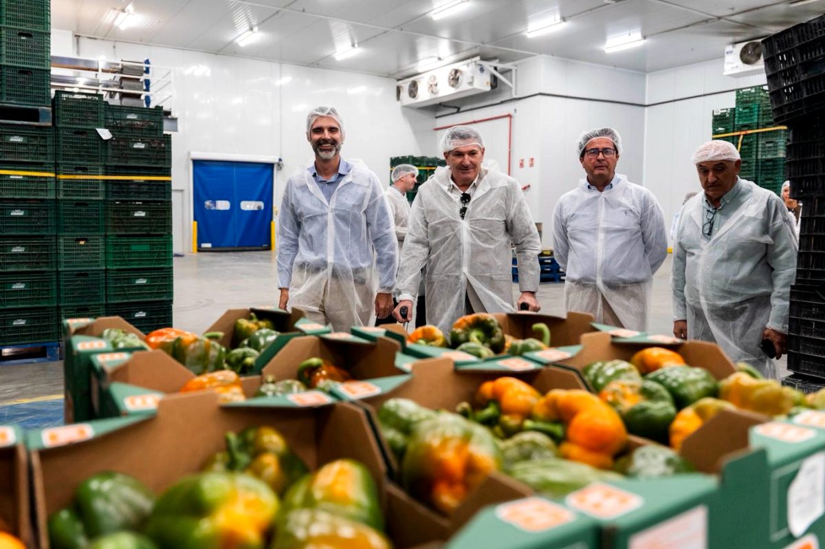 El consejero de Agricultura en su visita a Mabe