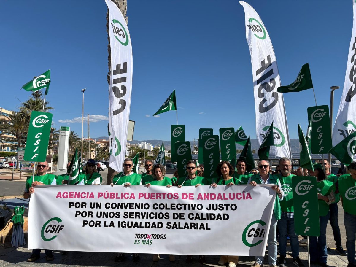 Manifestación de CSIF en Roquetas de Mar. /DC