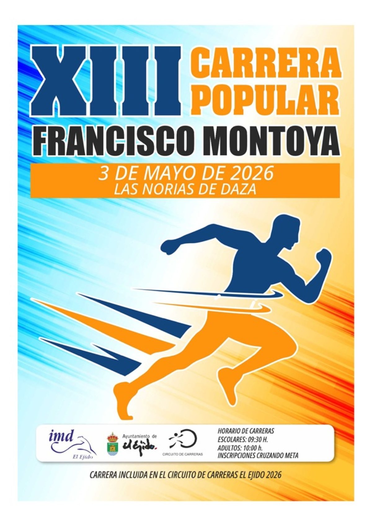 260429 ÚLTIMAS HORAS INSCRIPCIONES CARRERA LAS NORIAS