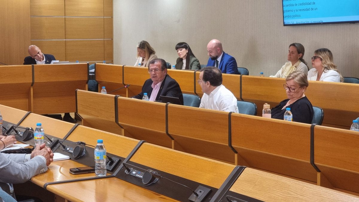 Bancada socialista en el Pleno de El Ejido. /DC
