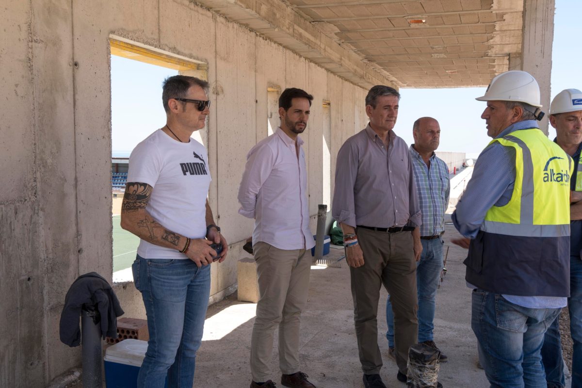 Visita a las obras del Complejo Deportivo Miramar se centran en las nuevas instalaciones de la zona norte