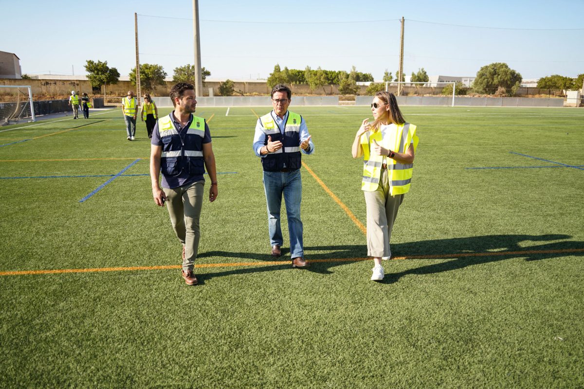 Obras del centro deportivo de Las Norias. /DC