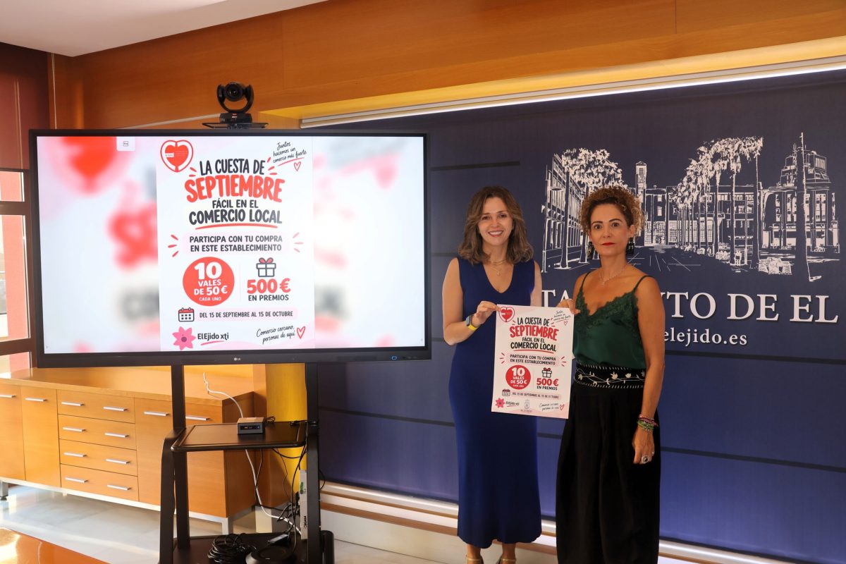 El Ejido incentiva las compras en el comercio local con una campaña de dinamización por ‘la vuelta al cole’