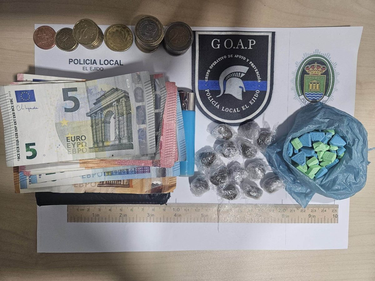 Drogas incautadas por agentes del G.O.A.P. /P.L. El Ejido