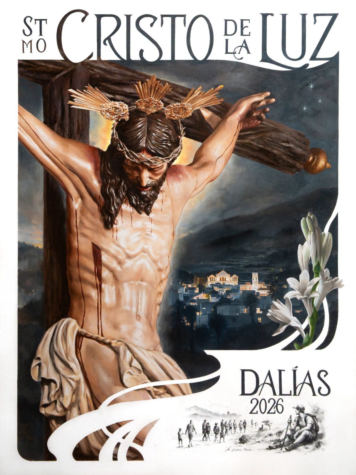 Cartel anunciador de los cultos del Cristo de la Luz. /DC