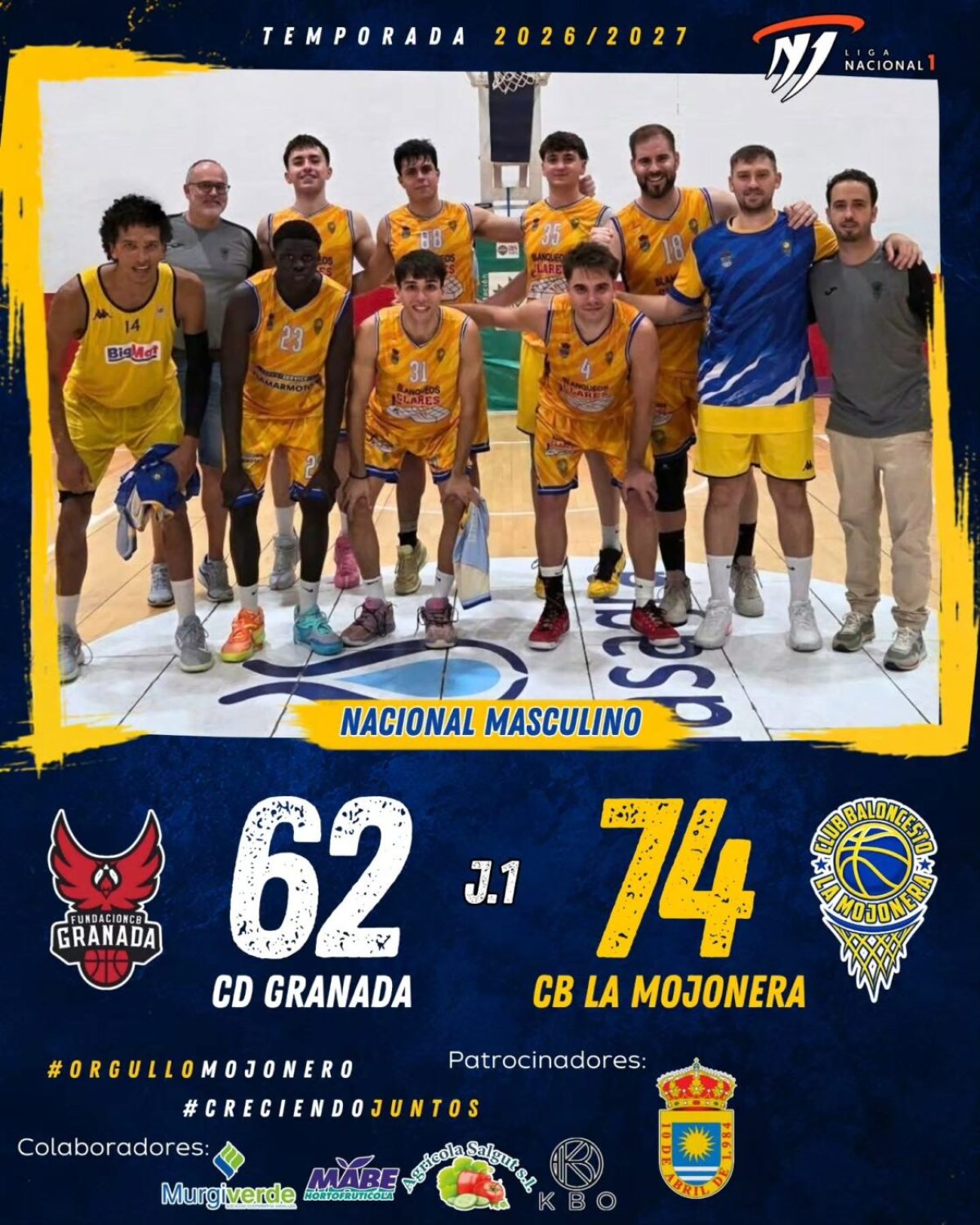 CB La Mojonera se lleva la victoria en la primera jornada de liga