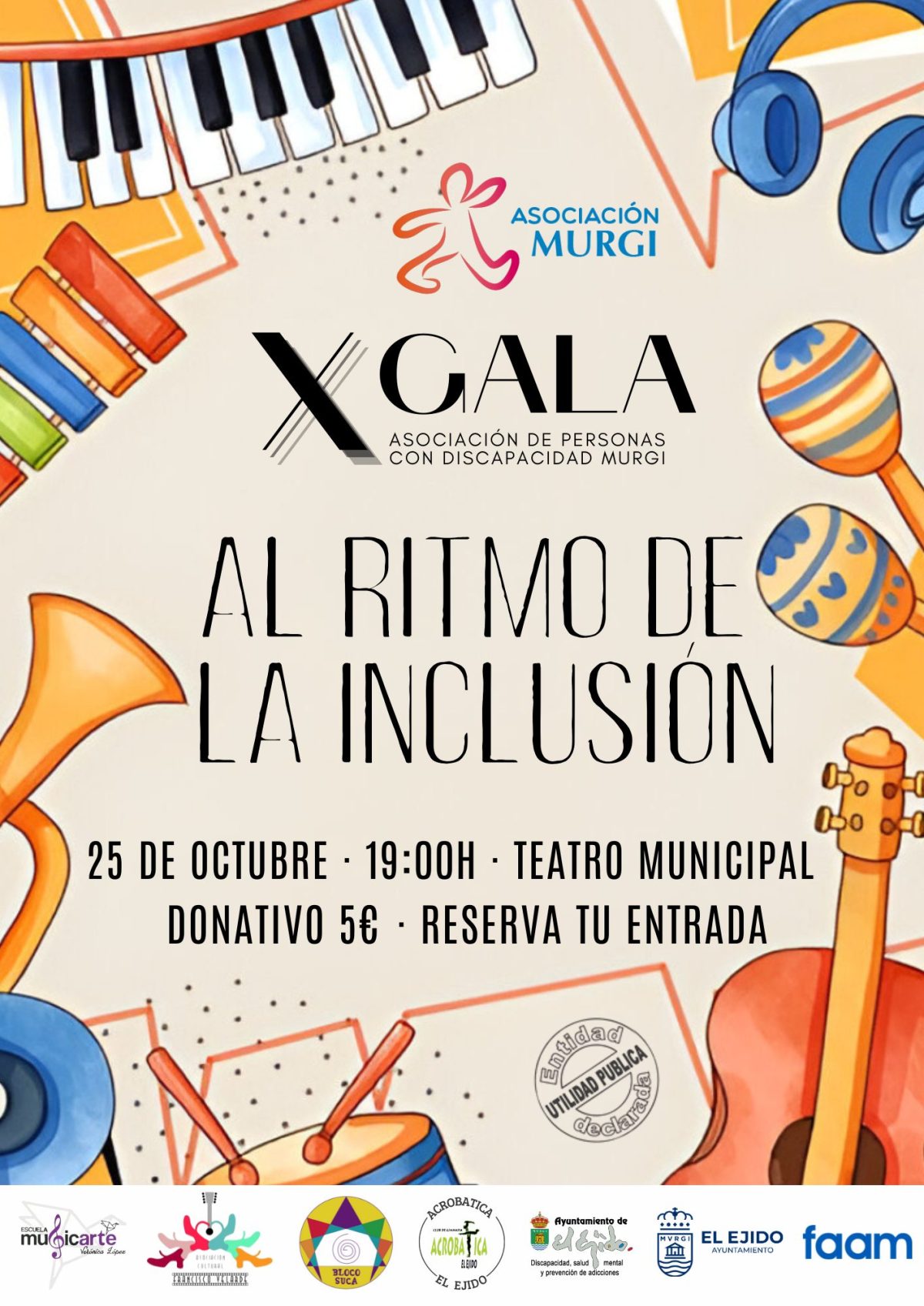 CARTEL X GALA BENEFICA MURGI