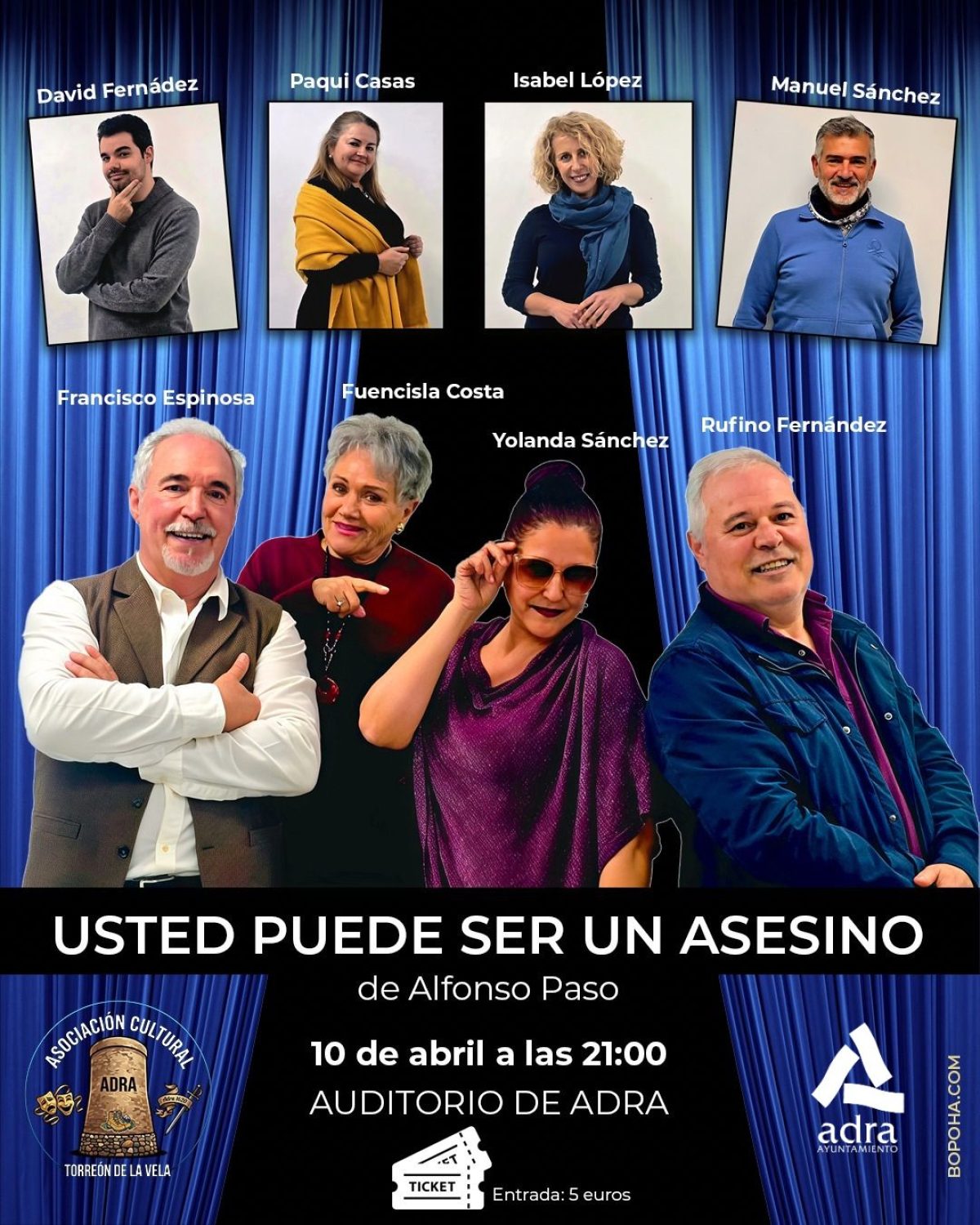 La Asociación Cultural Torreón de la Vela se estrena en los escenarios con 'Usted puede ser un asesino'