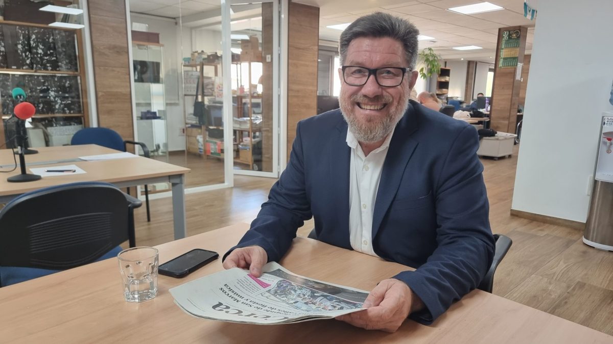 Rodrigo Sánchez Haro en su visita a la redacción de D-CERCA. /A. FERNÁNDEZ