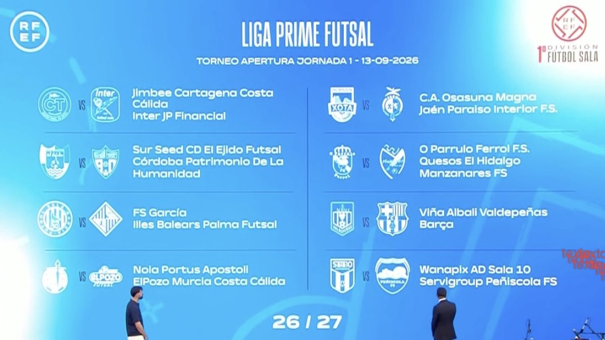 Presentación primera jornada Torneo de Apertura.