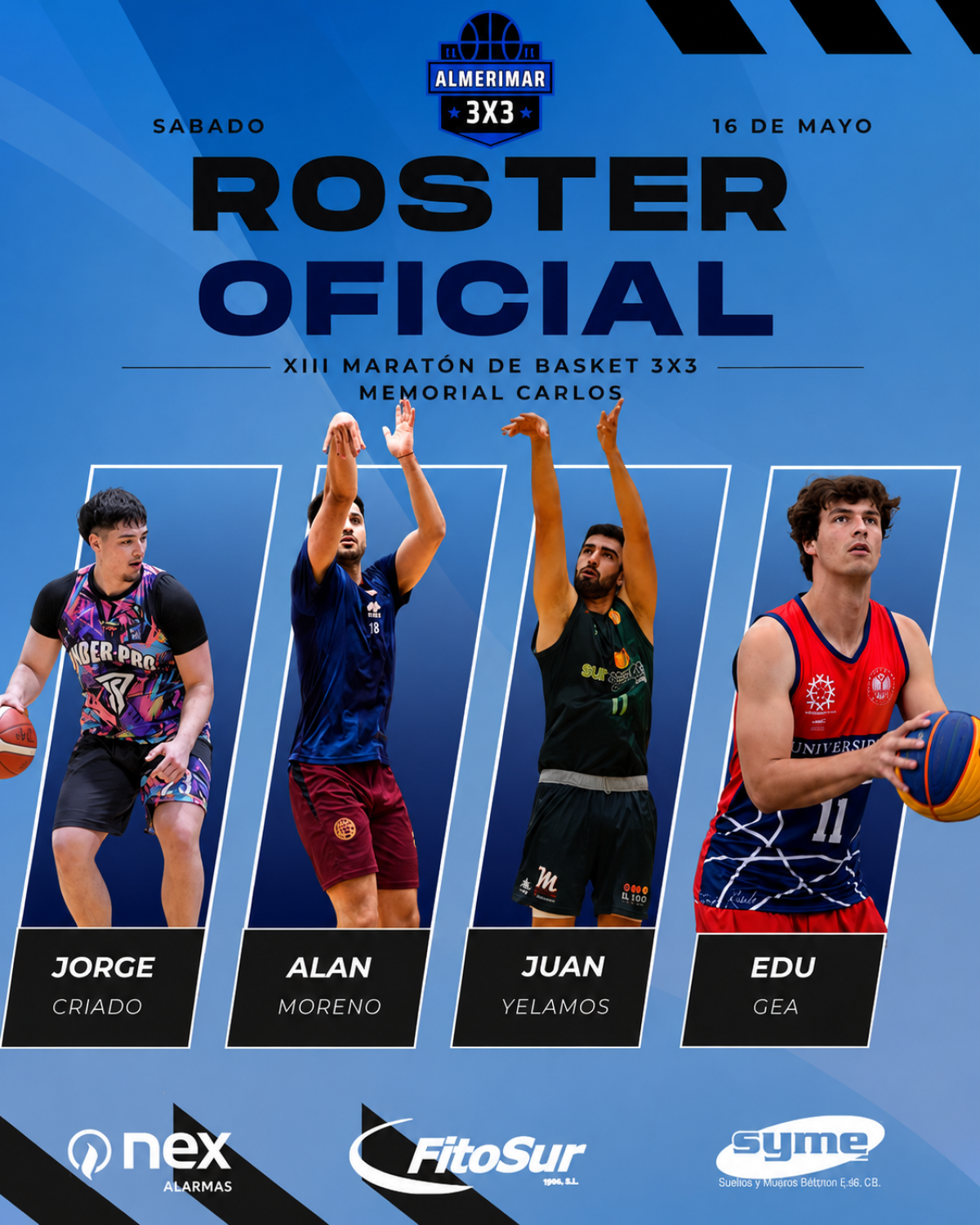 Anuncio del roaster oficial que debutó el sábado 16 en Toledo