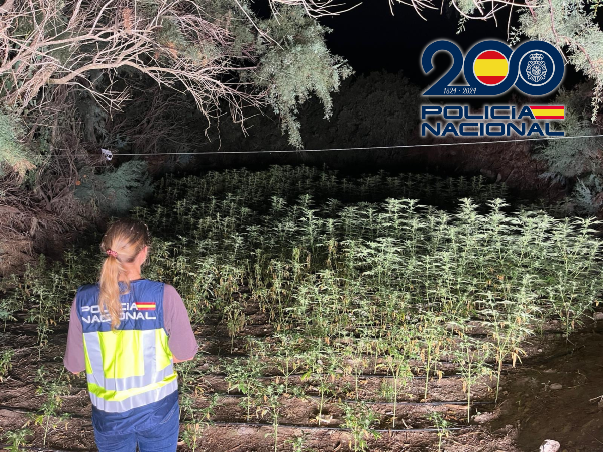 Actuación de la Policía Nacional en el paraje Paseo de las Olas