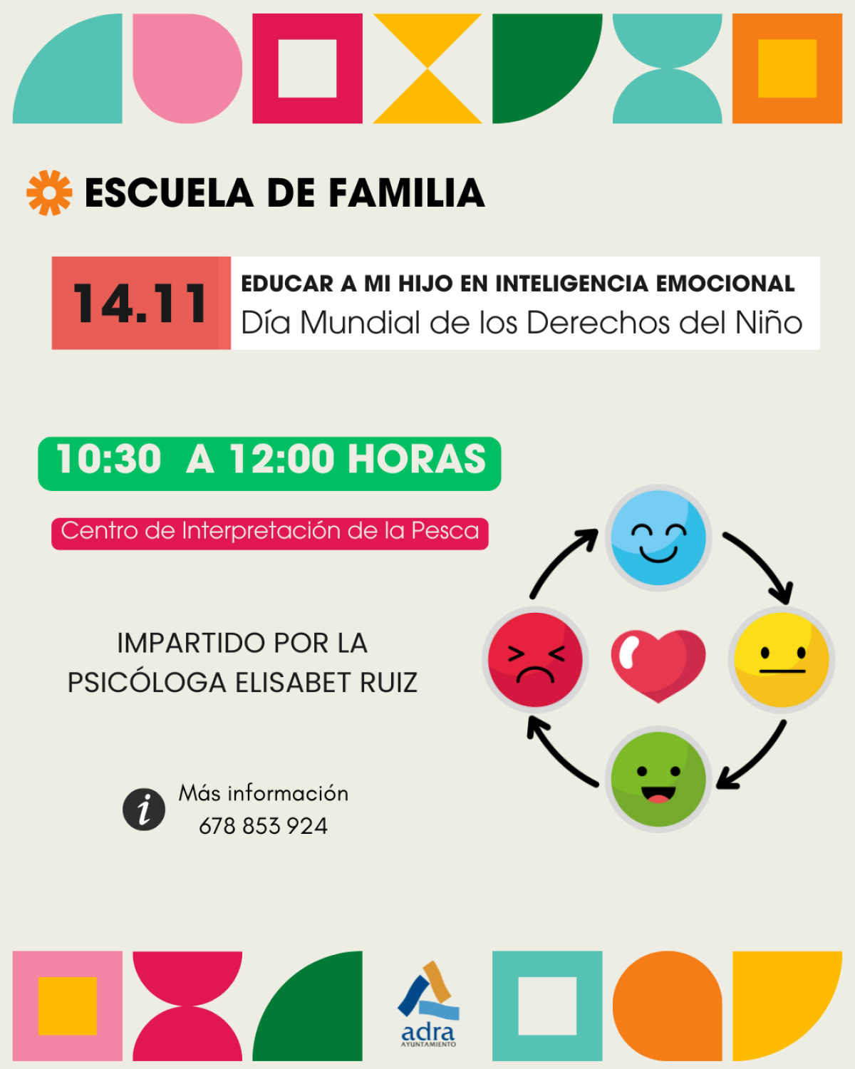 Cartel de la Escuela de Familia de Adra