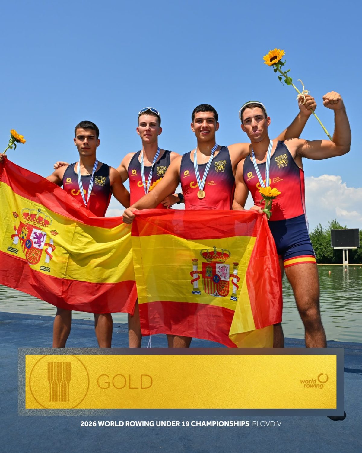 Selección española sub19 de remo. /DC