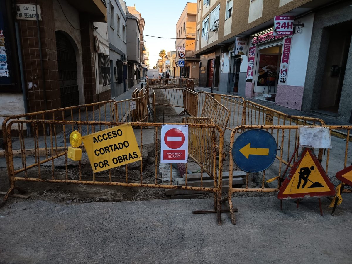 Obras en el barrio ejidense de La Loma de la Mezquita