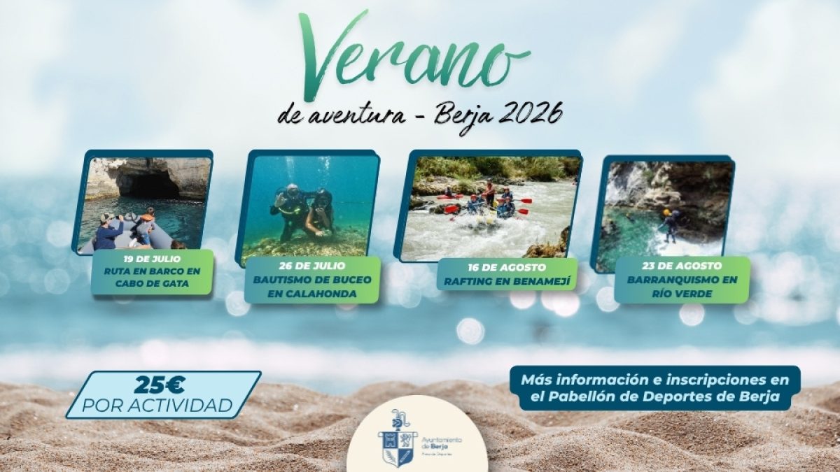 Programa verano de aventura Berja 2026.
