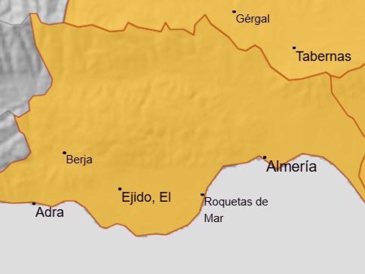 Mapa de alerta de AEMET. /DC