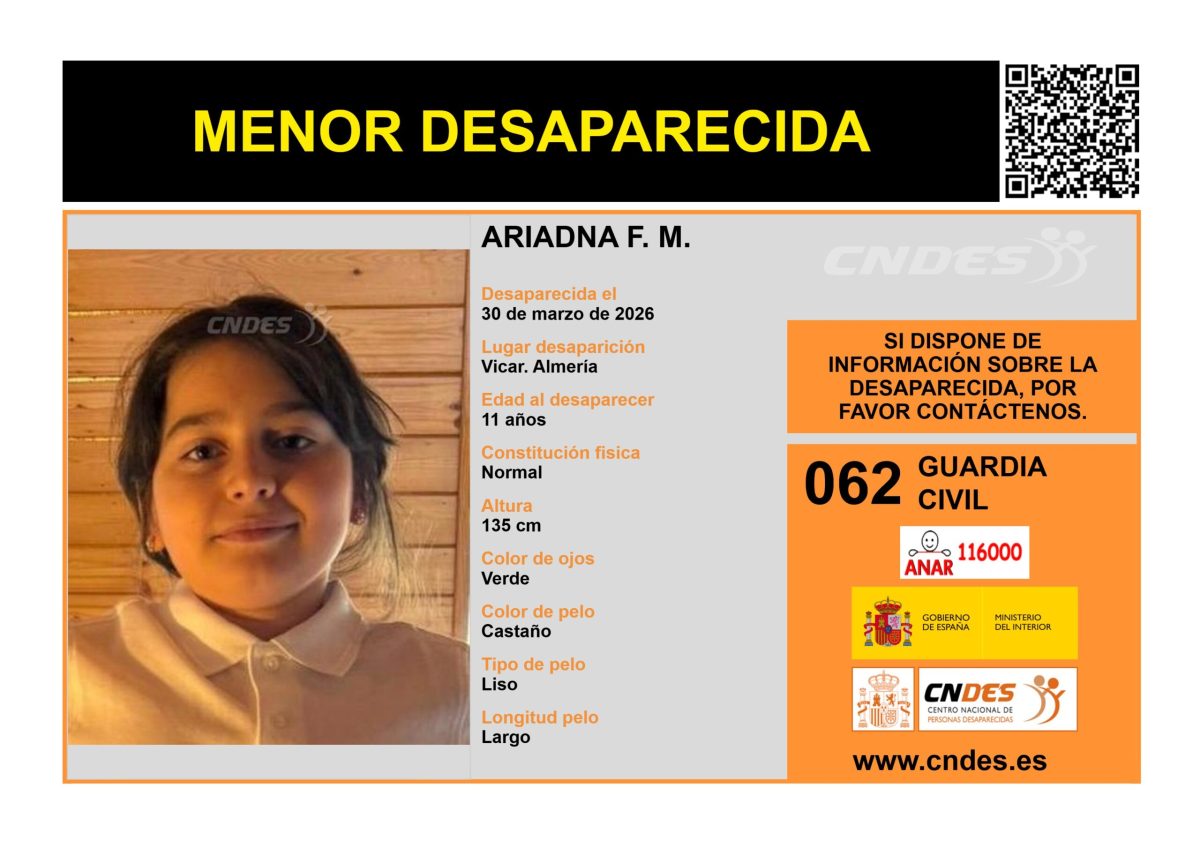 Cartel de desaparecida de Ariadna en el CNDES. /DC