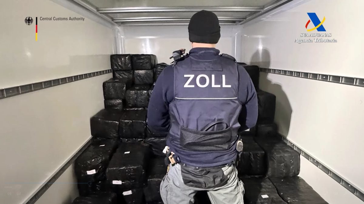 El cargamento de cocaína incautado. /DC