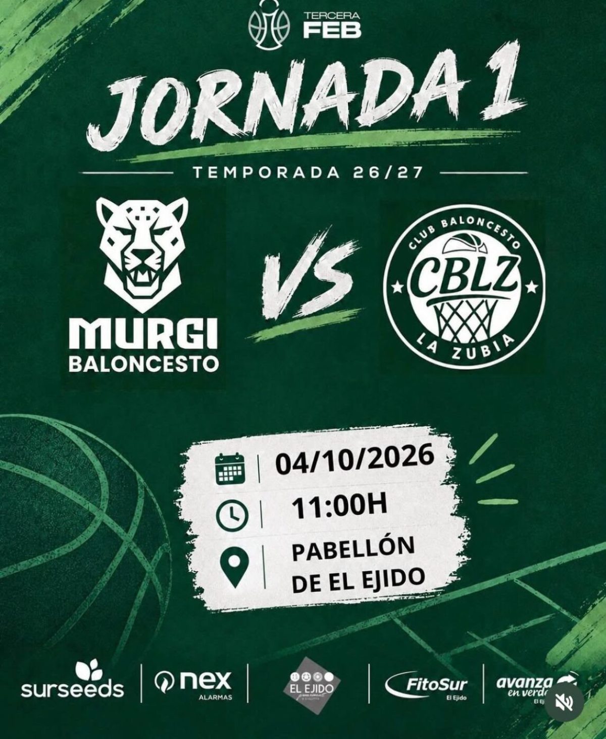 Cartel oficial de la primera jornada