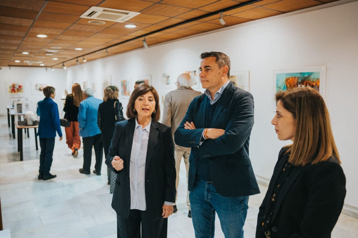 Maritina Delgado en la muestra