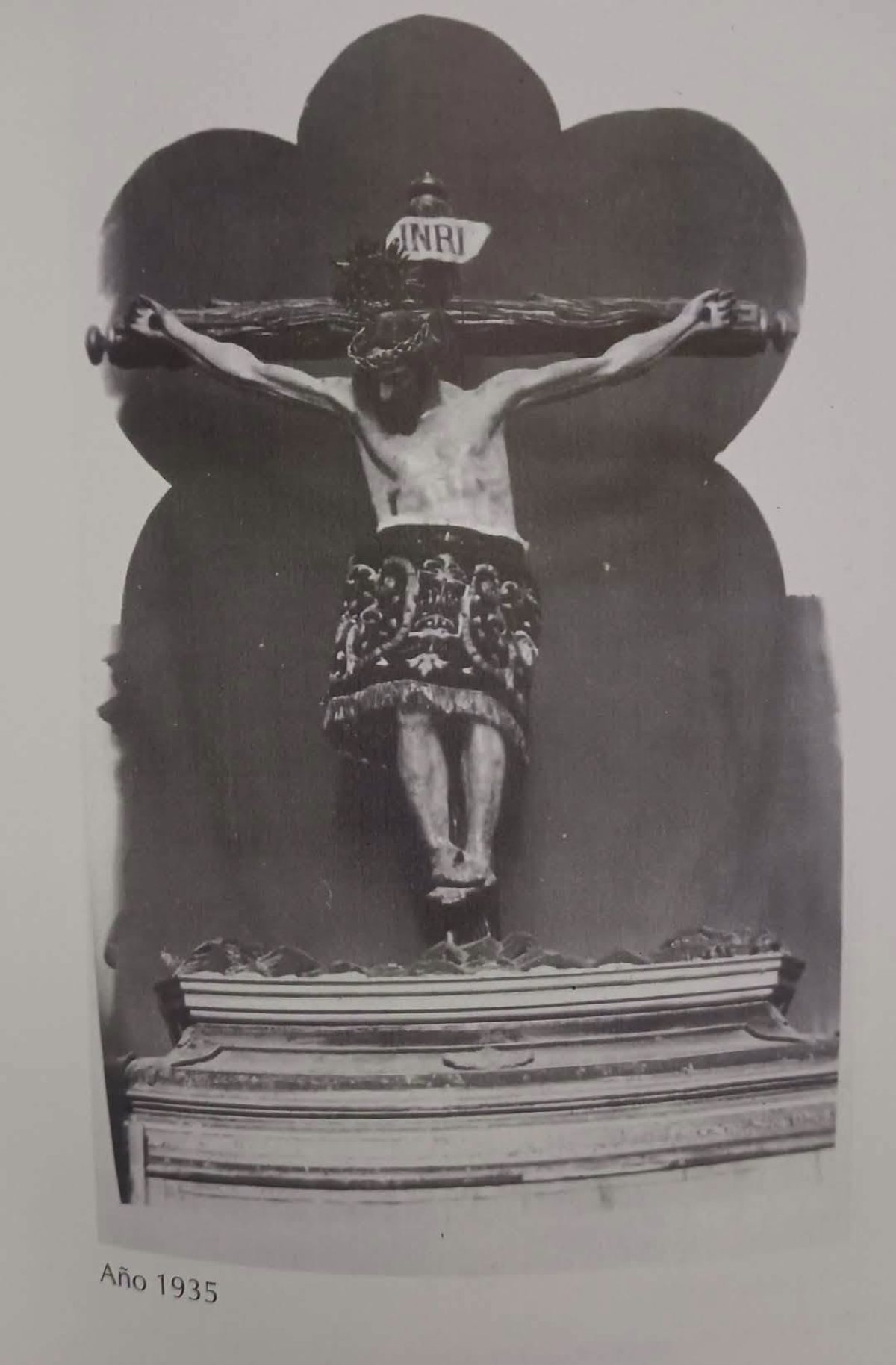Primera imagen del Cristo de la Luz de Dalías, destruida durante la Guerra Civil. /DC