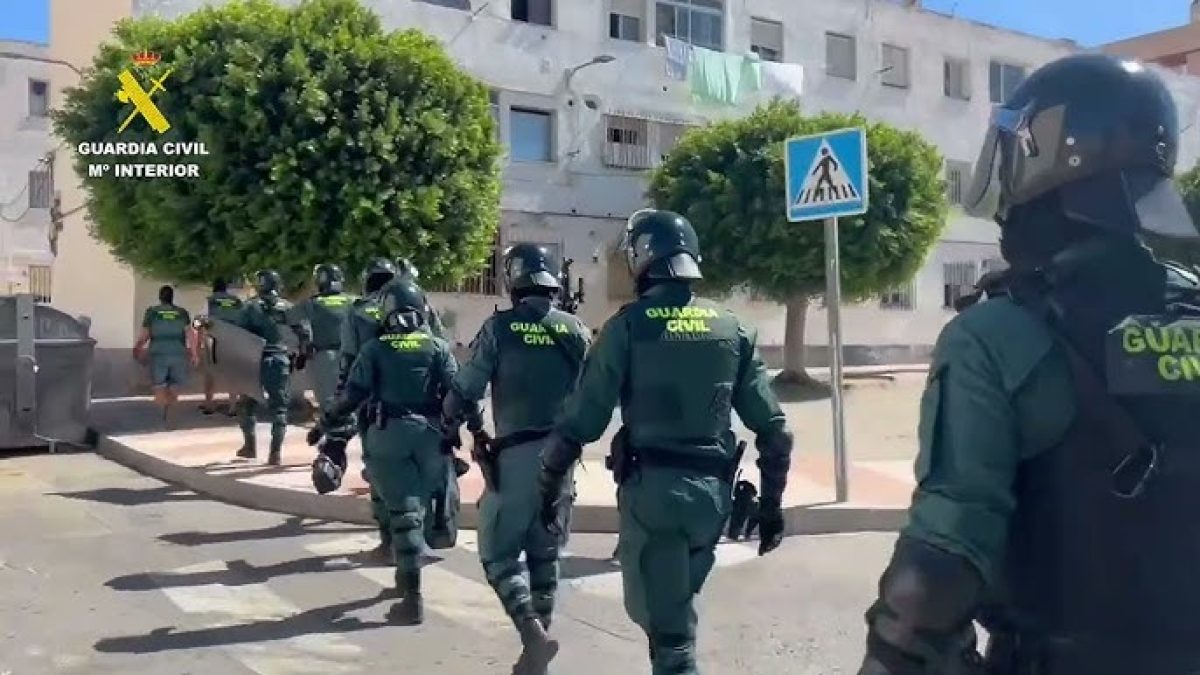 Actuación de la Guardia Civil en Las 200 Viviendas en una fotografía de archivo. /DC