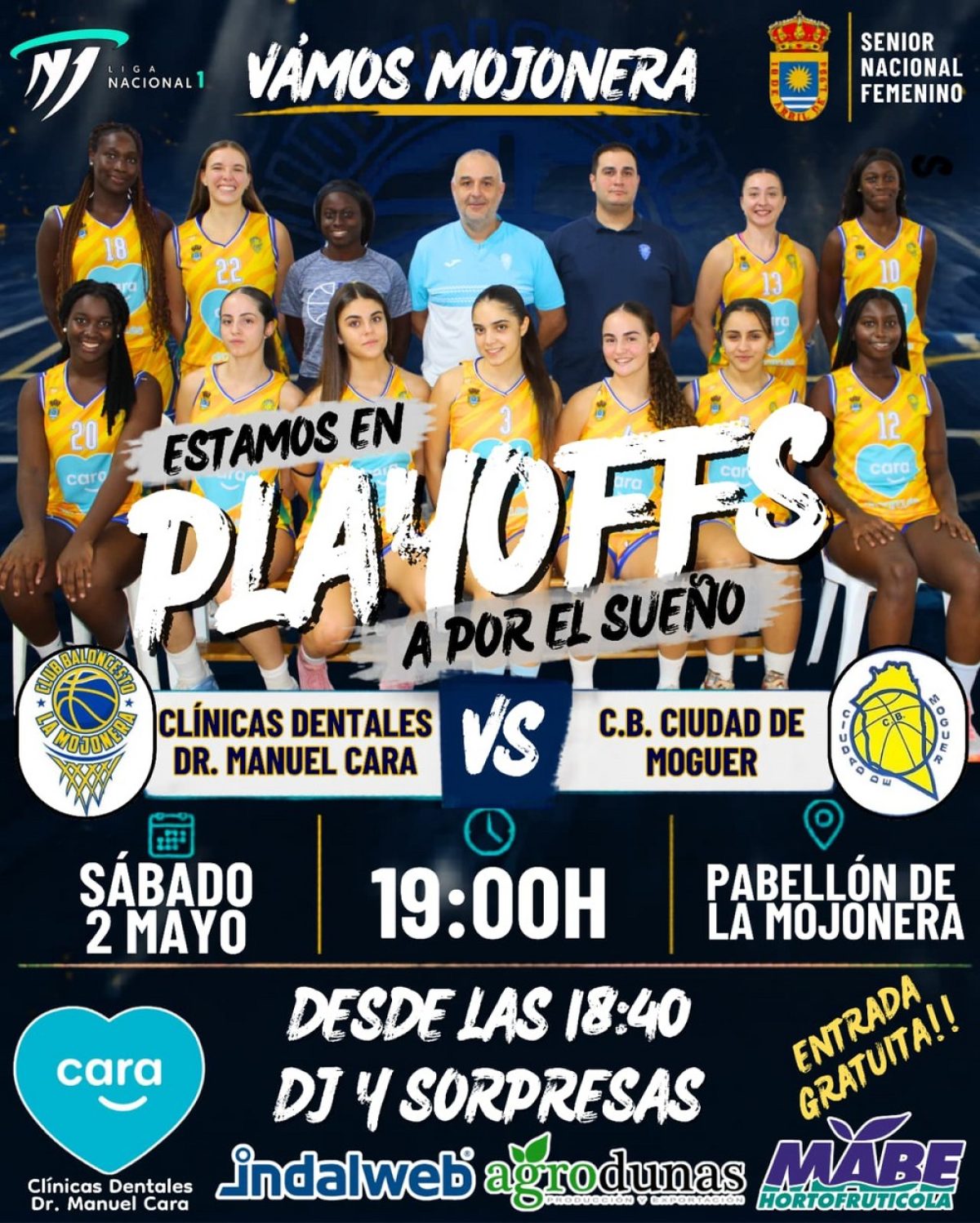 La cita será el próximo sábado, 2 de mayo