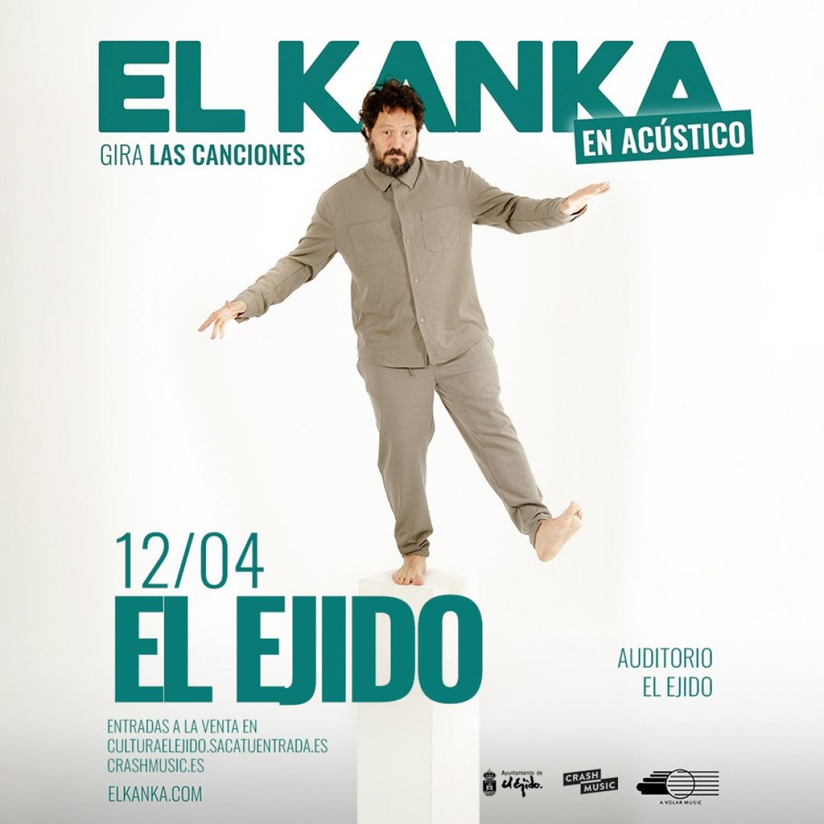 El Kanka lleva su gira de canciones en acústico hasta El Ejido en el mes de abril