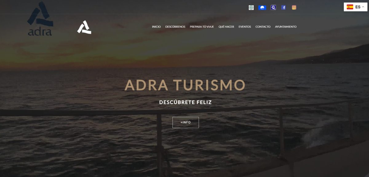 El Ayuntamiento de Adra avanza en su estrategia de promoción turística estrenando nueva web
