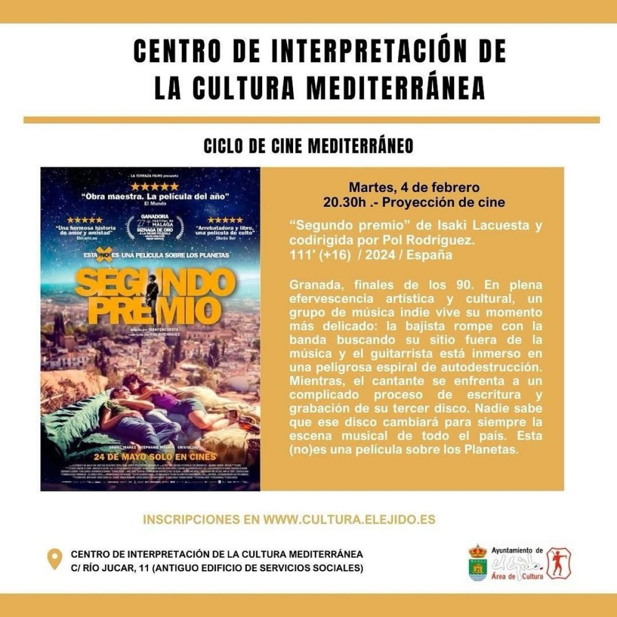 Vuelve el Ciclo de Cine Mediterráneo con grandes citas y protagonistas