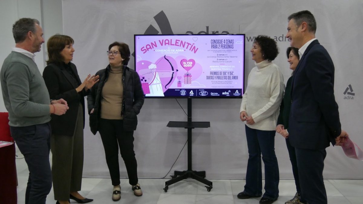 \'El Comercio de Adra te enamora\', la campaña de San Valentín de la Asociación de Comerciantes