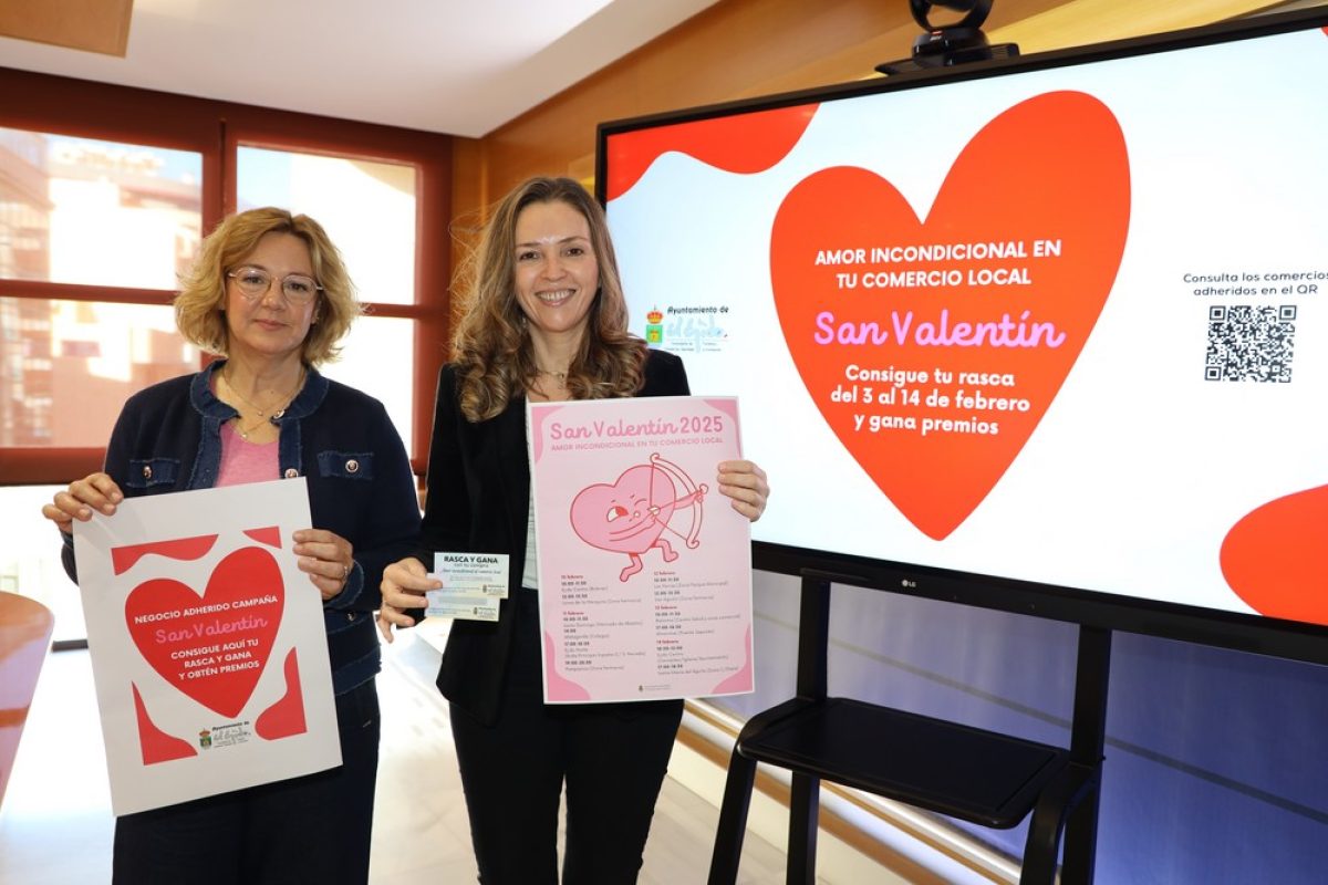 El Ejido impulsa la campaña de apoyo \'Amor incondicional por el comercio local\' para fomentar las compras por San Valentín
