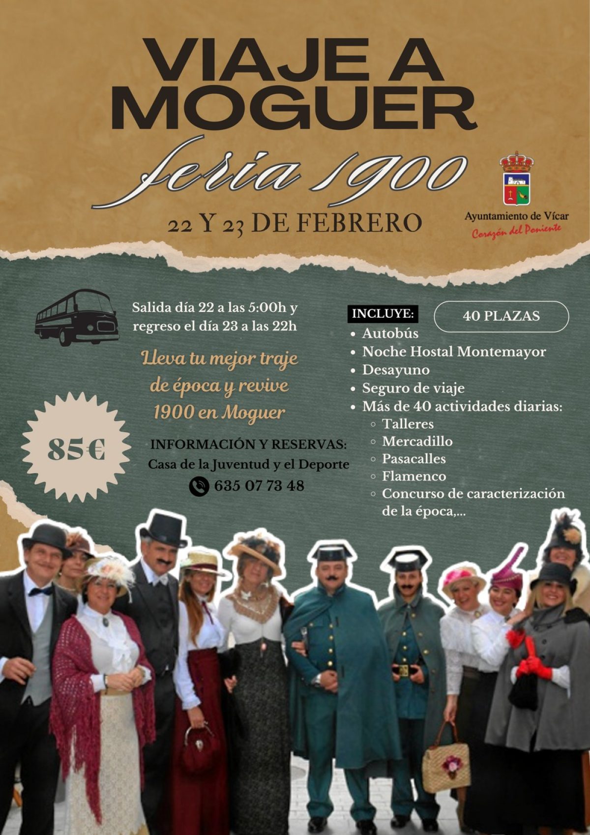 El viaje cultural \'Moguer 1900\' celebra su segunda edición