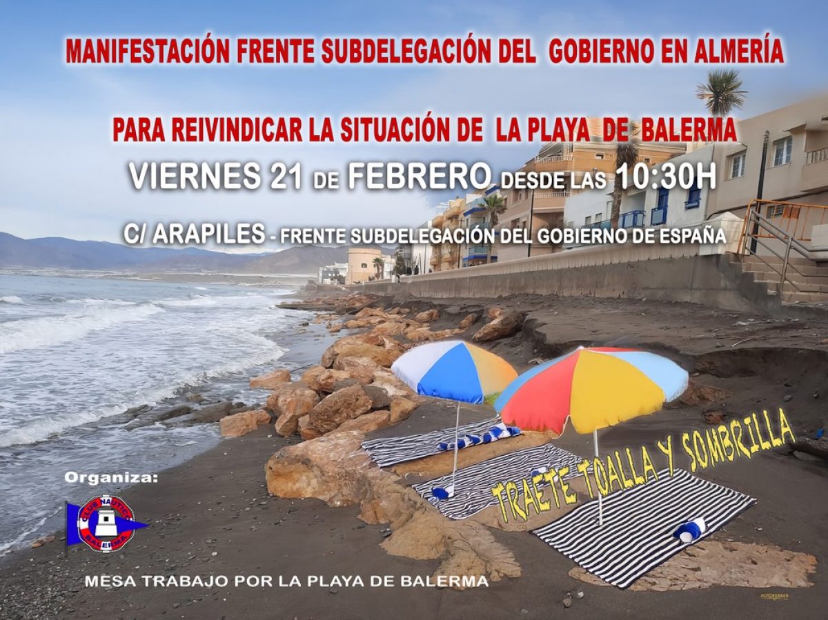 Balerma \"no aguanta más engaños e incumplimientos\" y se manifestará ante la Subdelegación del Gobierno en Almería